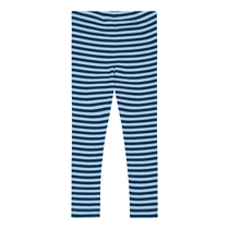 BIRKHOLM Stribede Rib Leggings Poseidon Blå & Baby Blå